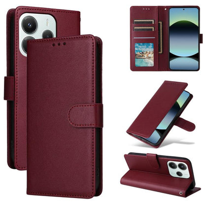 3-Card Slots Multifunctional Leather Phone Case, For Redmi 15a 5G, For Redmi Note 15 Pro+ 5G Global 163.3mm, For Redmi Note 15 4G / 5G Global 164mm, For Redmi Note 15 Pro 4G Global 163.2mm, For Redmi Note 15 Pro 5G Global 163.6mm                       ...