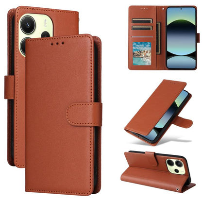 3-Card Slots Multifunctional Leather Phone Case, For Redmi 15a 5G, For Redmi Note 15 Pro+ 5G Global 163.3mm, For Redmi Note 15 4G / 5G Global 164mm, For Redmi Note 15 Pro 4G Global 163.2mm, For Redmi Note 15 Pro 5G Global 163.6mm                       ...