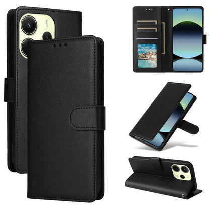 3-Card Slots Multifunctional Leather Phone Case, For Redmi 15a 5G, For Redmi Note 15 Pro+ 5G Global 163.3mm, For Redmi Note 15 4G / 5G Global 164mm, For Redmi Note 15 Pro 4G Global 163.2mm, For Redmi Note 15 Pro 5G Global 163.6mm                       ...