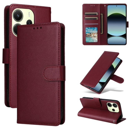 3-Card Slots Multifunctional Leather Phone Case, For Redmi 15a 5G, For Redmi Note 15 Pro+ 5G Global 163.3mm, For Redmi Note 15 4G / 5G Global 164mm, For Redmi Note 15 Pro 4G Global 163.2mm, For Redmi Note 15 Pro 5G Global 163.6mm                       ...