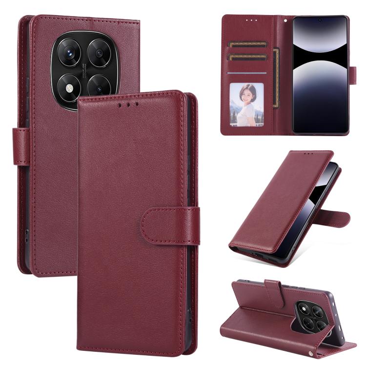 3-Card Slots Multifunctional Leather Phone Case, For Redmi 15a 5G, For Redmi Note 15 Pro+ 5G Global 163.3mm, For Redmi Note 15 4G / 5G Global 164mm, For Redmi Note 15 Pro 4G Global 163.2mm, For Redmi Note 15 Pro 5G Global 163.6mm                       ...