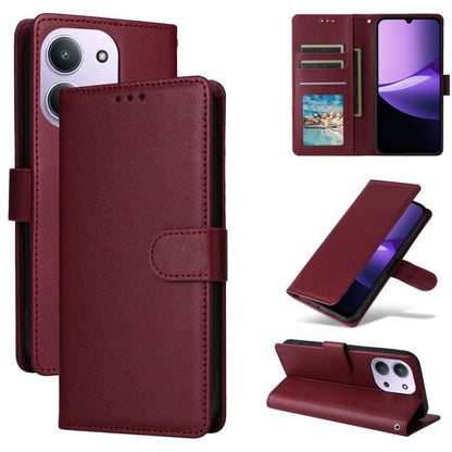 3-Card Slots Multifunctional Leather Phone Case, For Redmi 15a 5G, For Redmi Note 15 Pro+ 5G Global 163.3mm, For Redmi Note 15 4G / 5G Global 164mm, For Redmi Note 15 Pro 4G Global 163.2mm, For Redmi Note 15 Pro 5G Global 163.6mm                       ...