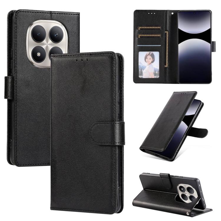 3-Card Slots Multifunctional Leather Phone Case, For Redmi 15a 5G, For Redmi Note 15 Pro+ 5G Global 163.3mm, For Redmi Note 15 4G / 5G Global 164mm, For Redmi Note 15 Pro 4G Global 163.2mm, For Redmi Note 15 Pro 5G Global 163.6mm                       ...