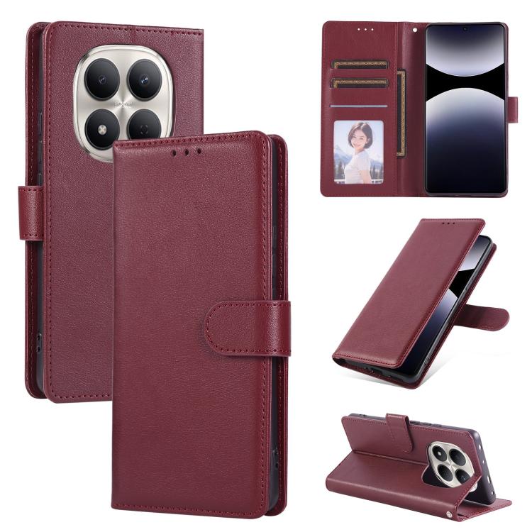 3-Card Slots Multifunctional Leather Phone Case, For Redmi 15a 5G, For Redmi Note 15 Pro+ 5G Global 163.3mm, For Redmi Note 15 4G / 5G Global 164mm, For Redmi Note 15 Pro 4G Global 163.2mm, For Redmi Note 15 Pro 5G Global 163.6mm                       ...