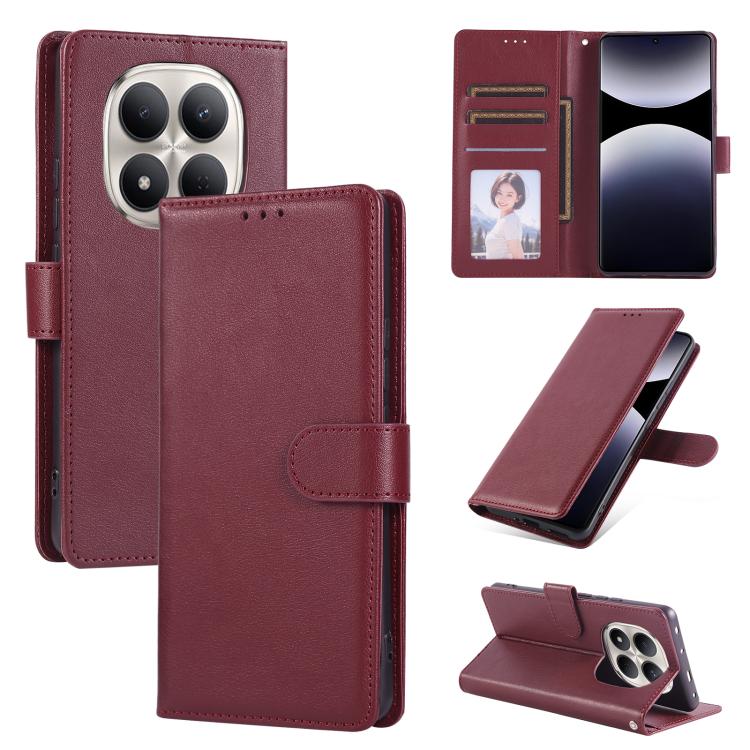 3-Card Slots Multifunctional Leather Phone Case, For Redmi 15a 5G, For Redmi Note 15 Pro+ 5G Global 163.3mm, For Redmi Note 15 4G / 5G Global 164mm, For Redmi Note 15 Pro 4G Global 163.2mm, For Redmi Note 15 Pro 5G Global 163.6mm                       ...