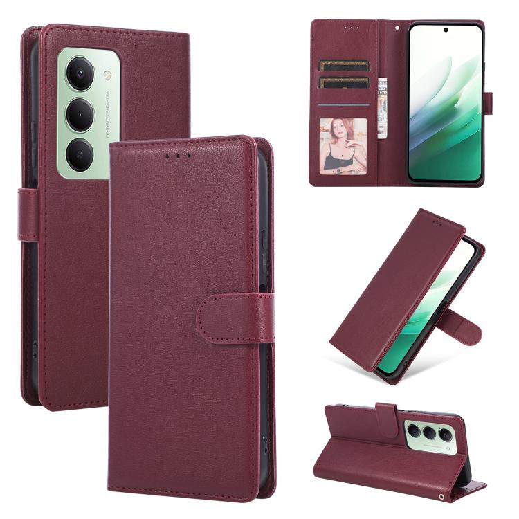 3-Card Slots Multifunctional Leather Phone Case, For Redmi 15a 5G, For Redmi Note 15 Pro+ 5G Global 163.3mm, For Redmi Note 15 4G / 5G Global 164mm, For Redmi Note 15 Pro 4G Global 163.2mm, For Redmi Note 15 Pro 5G Global 163.6mm                       ...