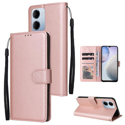 3-Card Slots Multifunctional Leather Phone Case, For Redmi 15a 5G, For Redmi Note 15 Pro+ 5G Global 163.3mm, For Redmi Note 15 4G / 5G Global 164mm, For Redmi Note 15 Pro 4G Global 163.2mm, For Redmi Note 15 Pro 5G Global 163.6mm                       ...