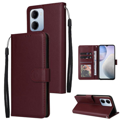3-Card Slots Multifunctional Leather Phone Case, For Redmi 15a 5G, For Redmi Note 15 Pro+ 5G Global 163.3mm, For Redmi Note 15 4G / 5G Global 164mm, For Redmi Note 15 Pro 4G Global 163.2mm, For Redmi Note 15 Pro 5G Global 163.6mm                       ...