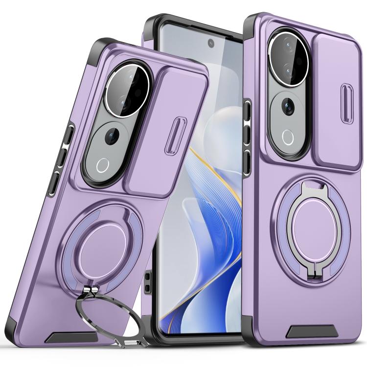 Sliding Camshield Ring Holder Phone Case, For vivo Y600 Pro 5G, For vivo Y500 5G, For vivo V50, For vivo S19 Pro / V40 / V40 Pro, For vivo V40 Lite 5G