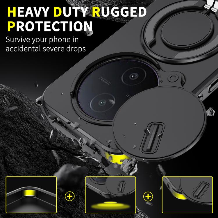 Sliding Camshield Ring Holder Phone Case, For vivo Y600 Pro 5G, For vivo Y500 5G, For vivo V50, For vivo S19 Pro / V40 / V40 Pro, For vivo V40 Lite 5G