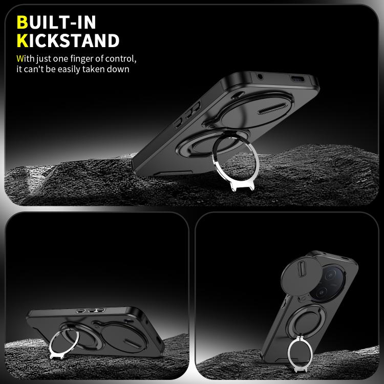 Sliding Camshield Ring Holder Phone Case, For vivo Y600 Pro 5G, For vivo Y500 5G, For vivo V50, For vivo S19 Pro / V40 / V40 Pro, For vivo V40 Lite 5G