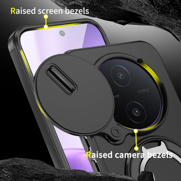 Sliding Camshield Ring Holder Phone Case, For vivo Y600 Pro 5G, For vivo Y500 5G, For vivo V50, For vivo S19 Pro / V40 / V40 Pro, For vivo V40 Lite 5G
