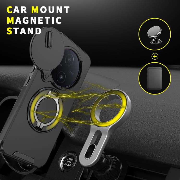 Sliding Camshield Ring Holder Phone Case, For vivo Y600 Pro 5G, For vivo Y500 5G, For vivo V50, For vivo S19 Pro / V40 / V40 Pro, For vivo V40 Lite 5G