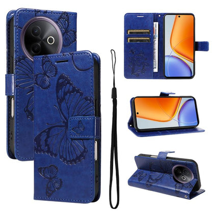 3D Butterfly Embossed Pattern Flip Leather Phone Case, For vivo X500, For vivo iQOO Neo11 Ultra 5G, For vivo iQOO Z11s/V80 Lite 5G, For vivo X500 Pro 5G, For vivo X500 Pro Max 5G, For vivo X300 Pro, For vivo X300, For vivo Y39 5G Global                ...
