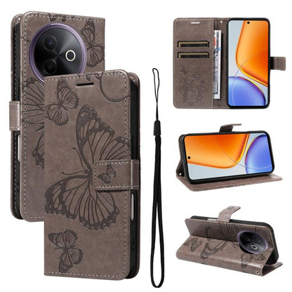 3D Butterfly Embossed Pattern Flip Leather Phone Case, For vivo X500, For vivo iQOO Neo11 Ultra 5G, For vivo iQOO Z11s/V80 Lite 5G, For vivo X500 Pro 5G, For vivo X500 Pro Max 5G, For vivo X300 Pro, For vivo X300, For vivo Y39 5G Global                ...