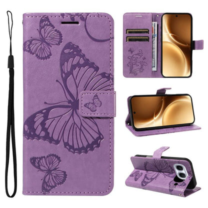 3D Butterfly Embossed Pattern Flip Leather Phone Case, For vivo X500, For vivo iQOO Neo11 Ultra 5G, For vivo iQOO Z11s/V80 Lite 5G, For vivo X500 Pro 5G, For vivo X500 Pro Max 5G, For vivo X300 Pro, For vivo X300, For vivo Y39 5G Global                ...