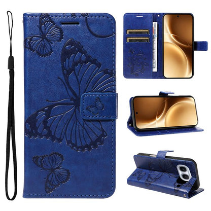3D Butterfly Embossed Pattern Flip Leather Phone Case, For vivo X500, For vivo iQOO Neo11 Ultra 5G, For vivo iQOO Z11s/V80 Lite 5G, For vivo X500 Pro 5G, For vivo X500 Pro Max 5G, For vivo X300 Pro, For vivo X300, For vivo Y39 5G Global                ...