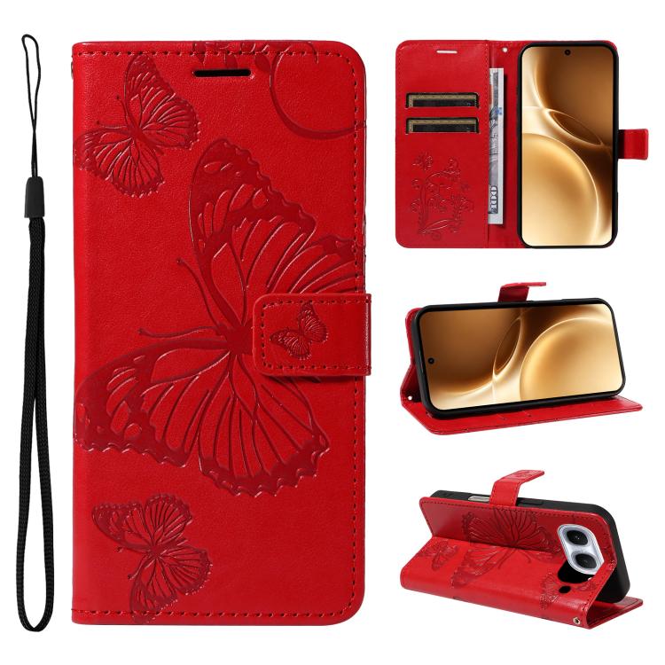 3D Butterfly Embossed Pattern Flip Leather Phone Case, For vivo X500, For vivo iQOO Neo11 Ultra 5G, For vivo iQOO Z11s/V80 Lite 5G, For vivo X500 Pro 5G, For vivo X500 Pro Max 5G, For vivo X300 Pro, For vivo X300, For vivo Y39 5G Global                ...
