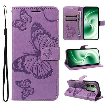 3D Butterfly Embossed Pattern Flip Leather Phone Case, For vivo X500, For vivo iQOO Neo11 Ultra 5G, For vivo iQOO Z11s/V80 Lite 5G, For vivo X500 Pro 5G, For vivo X500 Pro Max 5G, For vivo X300 Pro, For vivo X300, For vivo Y39 5G Global                ...