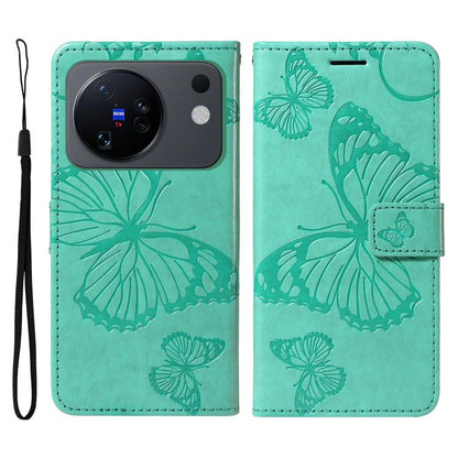 3D Butterfly Embossed Pattern Flip Leather Phone Case, For vivo X500, For vivo iQOO Neo11 Ultra 5G, For vivo iQOO Z11s/V80 Lite 5G, For vivo X500 Pro 5G, For vivo X500 Pro Max 5G, For vivo X300 Pro, For vivo X300, For vivo Y39 5G Global                ...