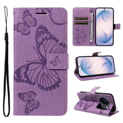 3D Butterfly Embossed Pattern Flip Leather Phone Case, For vivo X500, For vivo iQOO Neo11 Ultra 5G, For vivo iQOO Z11s/V80 Lite 5G, For vivo X500 Pro 5G, For vivo X500 Pro Max 5G, For vivo X300 Pro, For vivo X300, For vivo Y39 5G Global                ...