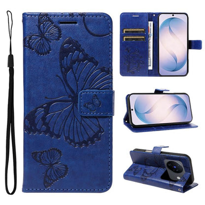 3D Butterfly Embossed Pattern Flip Leather Phone Case, For vivo X500, For vivo iQOO Neo11 Ultra 5G, For vivo iQOO Z11s/V80 Lite 5G, For vivo X500 Pro 5G, For vivo X500 Pro Max 5G, For vivo X300 Pro, For vivo X300, For vivo Y39 5G Global                ...