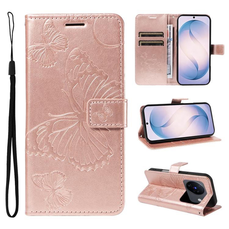 3D Butterfly Embossed Pattern Flip Leather Phone Case, For vivo X500, For vivo iQOO Neo11 Ultra 5G, For vivo iQOO Z11s/V80 Lite 5G, For vivo X500 Pro 5G, For vivo X500 Pro Max 5G, For vivo X300 Pro, For vivo X300, For vivo Y39 5G Global                ...