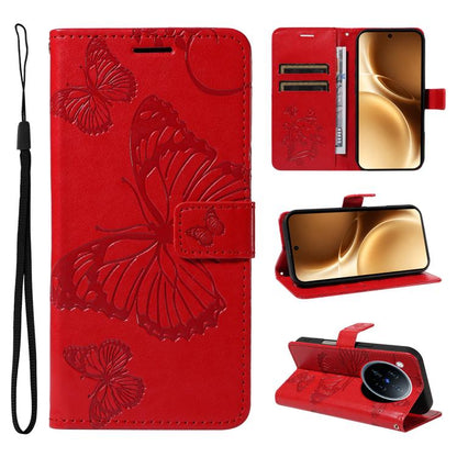3D Butterfly Embossed Pattern Flip Leather Phone Case, For vivo X500, For vivo iQOO Neo11 Ultra 5G, For vivo iQOO Z11s/V80 Lite 5G, For vivo X500 Pro 5G, For vivo X500 Pro Max 5G, For vivo X300 Pro, For vivo X300, For vivo Y39 5G Global                ...