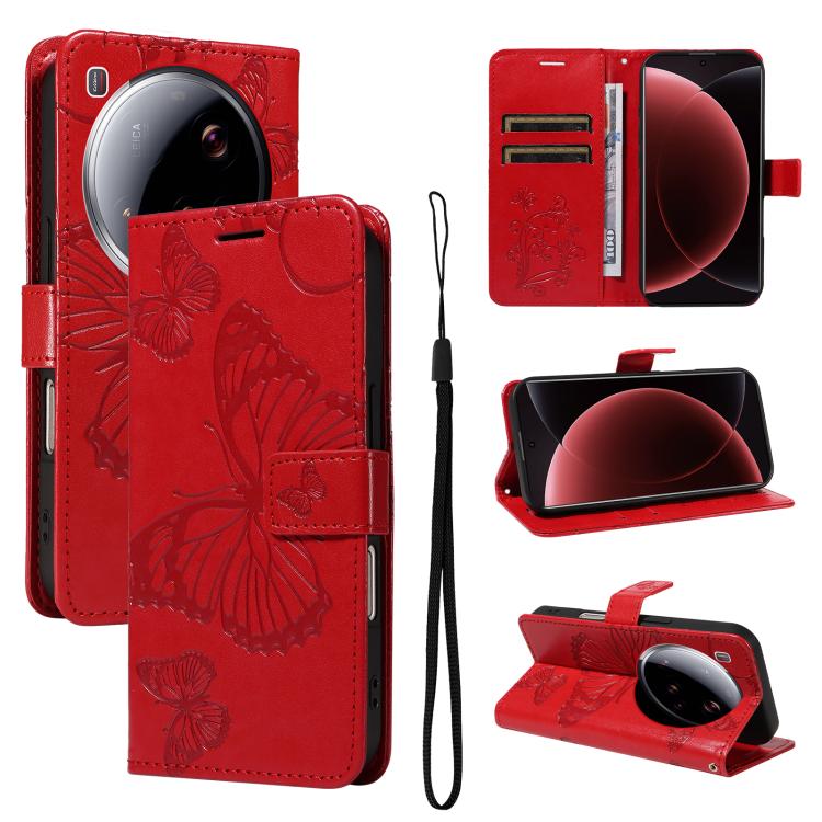 3D Butterfly Embossed Pattern Flip Leather Phone Case, For Redmi Note 17 5G/4G Global 169.7mm, For Redmi Note 17 Pro+ 5G Global 163.4mm, For Xiaomi Poco C95 Pro, For Redmi 17 5G / 4G Global 170mm, For Xiaomi Poco M7 4G 169mm                            ...