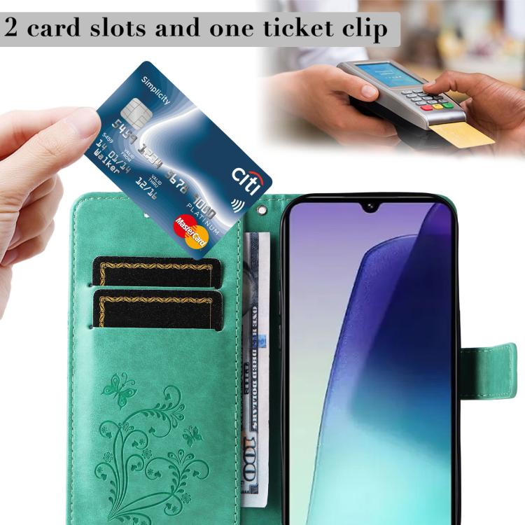 3D Butterfly Embossed Pattern Flip Leather Phone Case, For Redmi Note 17 5G/4G Global 169.7mm, For Redmi Note 17 Pro+ 5G Global 163.4mm, For Xiaomi Poco C95 Pro, For Redmi 17 5G / 4G Global 170mm, For Xiaomi Poco M7 4G 169mm                            ...