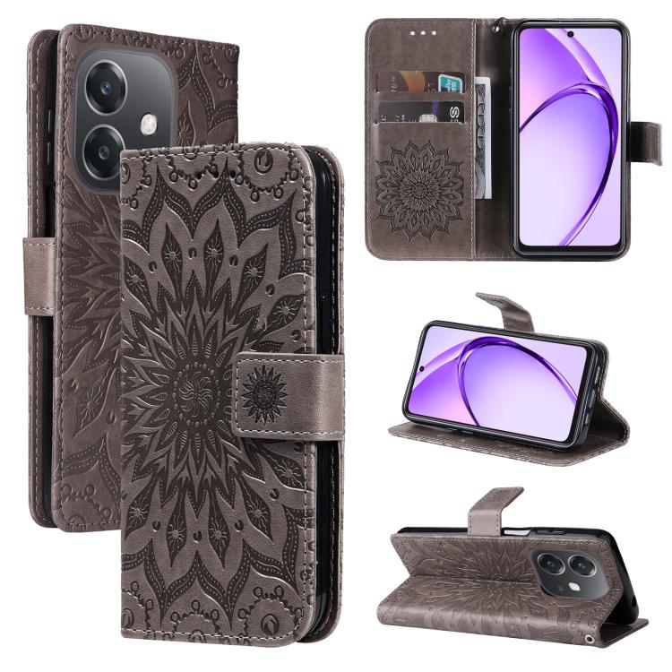 Embossed Sunflower Pattern Flip Leather Phone Case, For OPPO Find X9 Ultra 5G, For OPPO A6X 5G / A6 5G, For OPPO Reno15 Pro 5G Global, For OPPO Reno15 5G Global, For OPPO Find X9, For OPPO A6 Pro 4G / 5G Global, For OPPO Find X9 Pro                    ...