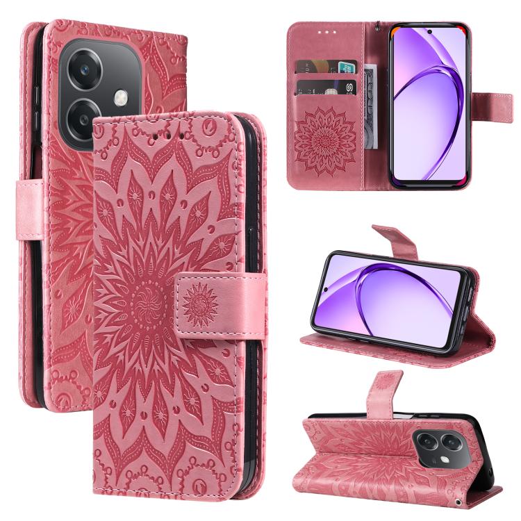 Embossed Sunflower Pattern Flip Leather Phone Case, For OPPO Find X9 Ultra 5G, For OPPO A6X 5G / A6 5G, For OPPO Reno15 Pro 5G Global, For OPPO Reno15 5G Global, For OPPO Find X9, For OPPO A6 Pro 4G / 5G Global, For OPPO Find X9 Pro                    ...