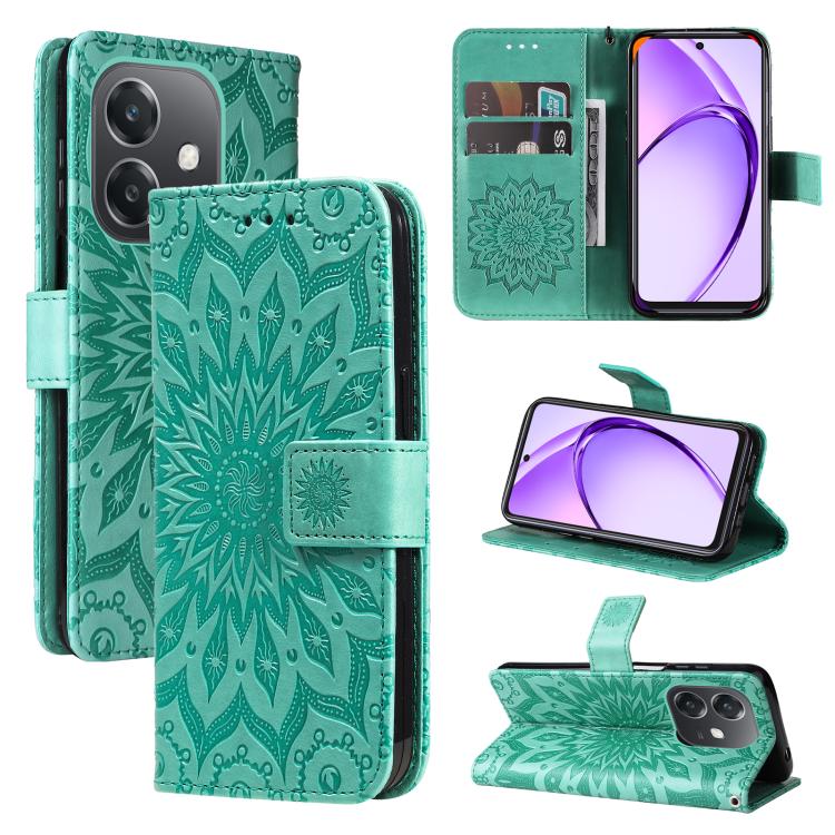 Embossed Sunflower Pattern Flip Leather Phone Case, For OPPO Find X9 Ultra 5G, For OPPO A6X 5G / A6 5G, For OPPO Reno15 Pro 5G Global, For OPPO Reno15 5G Global, For OPPO Find X9, For OPPO A6 Pro 4G / 5G Global, For OPPO Find X9 Pro                    ...