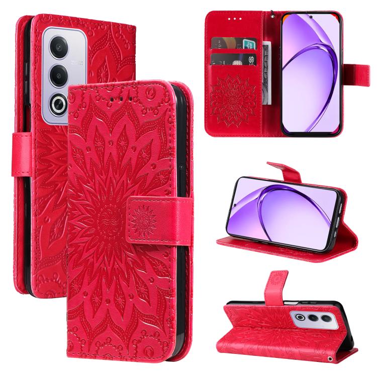 Embossed Sunflower Pattern Flip Leather Phone Case, For OPPO Find X9 Ultra 5G, For OPPO A6X 5G / A6 5G, For OPPO Reno15 Pro 5G Global, For OPPO Reno15 5G Global, For OPPO Find X9, For OPPO A6 Pro 4G / 5G Global, For OPPO Find X9 Pro                    ...