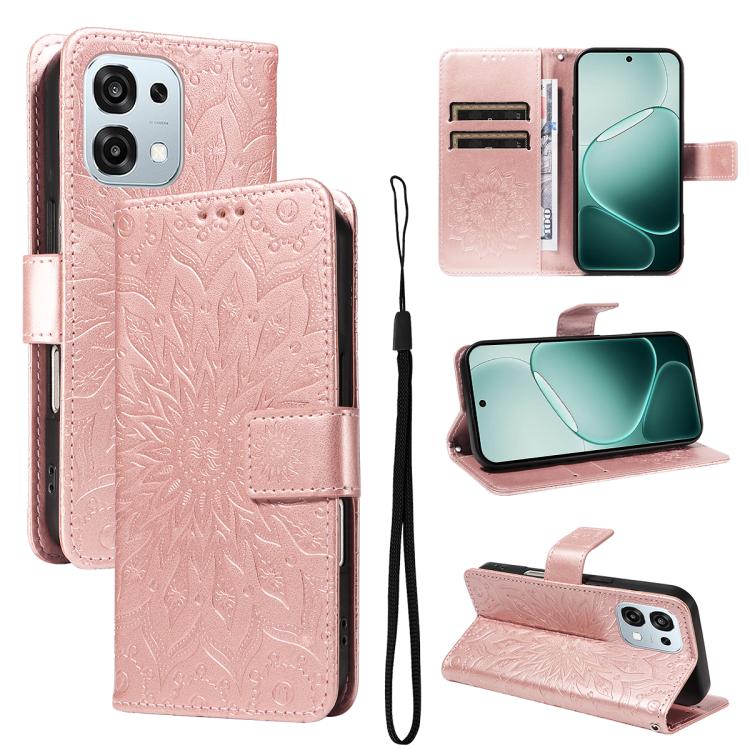 Embossed Sunflower Pattern Flip Leather Phone Case, For OPPO Find X9 Ultra 5G, For OPPO A6X 5G / A6 5G, For OPPO Reno15 Pro 5G Global, For OPPO Reno15 5G Global, For OPPO Find X9, For OPPO A6 Pro 4G / 5G Global, For OPPO Find X9 Pro                    ...
