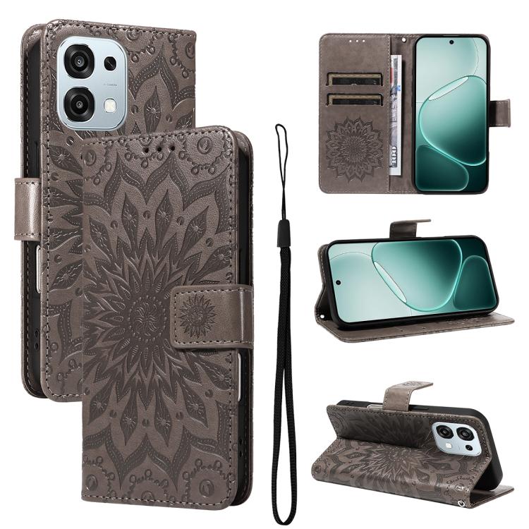 Embossed Sunflower Pattern Flip Leather Phone Case, For OPPO Find X9 Ultra 5G, For OPPO A6X 5G / A6 5G, For OPPO Reno15 Pro 5G Global, For OPPO Reno15 5G Global, For OPPO Find X9, For OPPO A6 Pro 4G / 5G Global, For OPPO Find X9 Pro                    ...