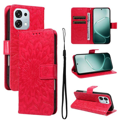 Embossed Sunflower Pattern Flip Leather Phone Case, For OPPO Find X9 Ultra 5G, For OPPO A6X 5G / A6 5G, For OPPO Reno15 Pro 5G Global, For OPPO Reno15 5G Global, For OPPO Find X9, For OPPO A6 Pro 4G / 5G Global, For OPPO Find X9 Pro                    ...