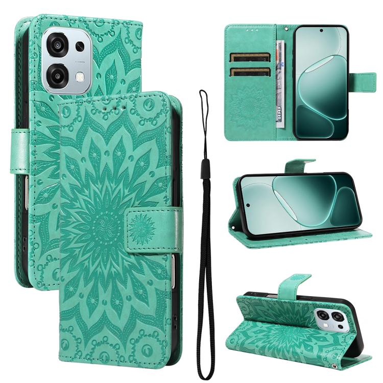 Embossed Sunflower Pattern Flip Leather Phone Case, For OPPO Find X9 Ultra 5G, For OPPO A6X 5G / A6 5G, For OPPO Reno15 Pro 5G Global, For OPPO Reno15 5G Global, For OPPO Find X9, For OPPO A6 Pro 4G / 5G Global, For OPPO Find X9 Pro                    ...