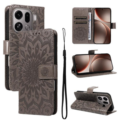 Embossed Sunflower Pattern Flip Leather Phone Case, For OPPO Find X9 Ultra 5G, For OPPO A6X 5G / A6 5G, For OPPO Reno15 Pro 5G Global, For OPPO Reno15 5G Global, For OPPO Find X9, For OPPO A6 Pro 4G / 5G Global, For OPPO Find X9 Pro                    ...