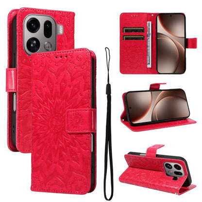 Embossed Sunflower Pattern Flip Leather Phone Case, For OPPO Find X9 Ultra 5G, For OPPO A6X 5G / A6 5G, For OPPO Reno15 Pro 5G Global, For OPPO Reno15 5G Global, For OPPO Find X9, For OPPO A6 Pro 4G / 5G Global, For OPPO Find X9 Pro                    ...