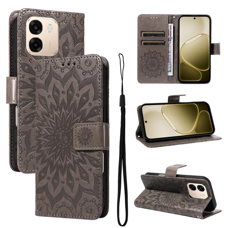 Embossed Sunflower Pattern Flip Leather Phone Case, For OPPO Find X9 Ultra 5G, For OPPO A6X 5G / A6 5G, For OPPO Reno15 Pro 5G Global, For OPPO Reno15 5G Global, For OPPO Find X9, For OPPO A6 Pro 4G / 5G Global, For OPPO Find X9 Pro                    ...