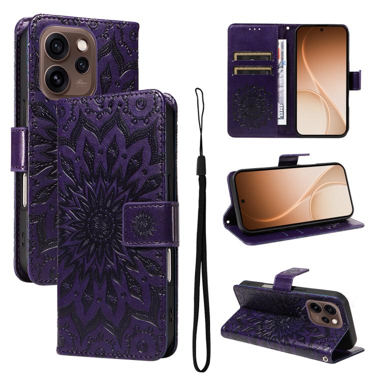 Embossed Sunflower Pattern Flip Leather Phone Case, For OPPO Find X9 Ultra 5G, For OPPO A6X 5G / A6 5G, For OPPO Reno15 Pro 5G Global, For OPPO Reno15 5G Global, For OPPO Find X9, For OPPO A6 Pro 4G / 5G Global, For OPPO Find X9 Pro                    ...