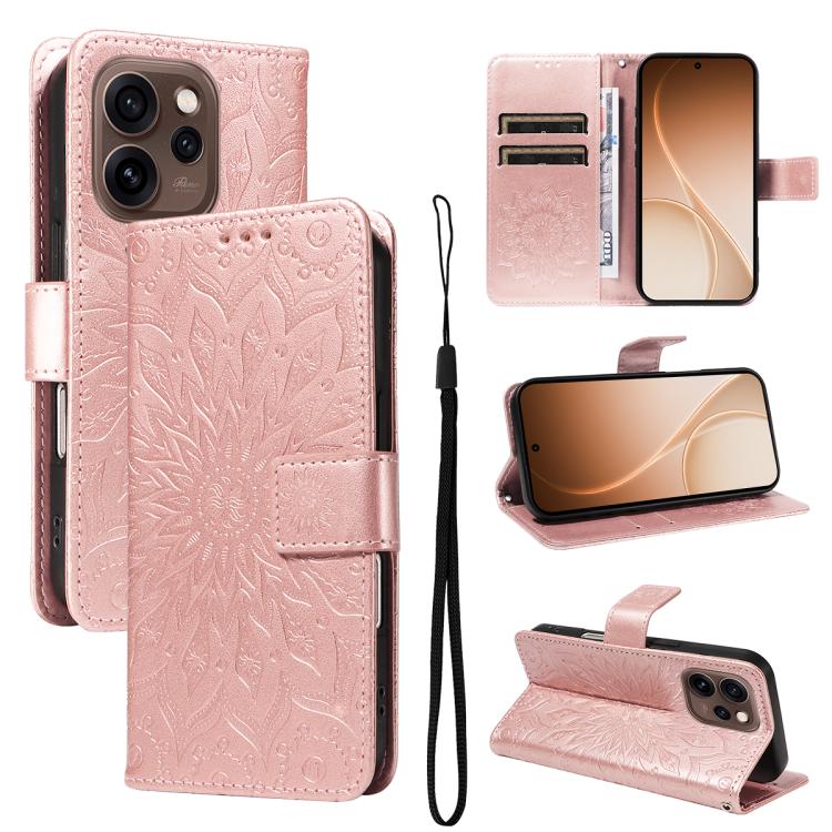 Embossed Sunflower Pattern Flip Leather Phone Case, For OPPO Find X9 Ultra 5G, For OPPO A6X 5G / A6 5G, For OPPO Reno15 Pro 5G Global, For OPPO Reno15 5G Global, For OPPO Find X9, For OPPO A6 Pro 4G / 5G Global, For OPPO Find X9 Pro                    ...