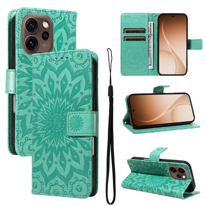 Embossed Sunflower Pattern Flip Leather Phone Case, For OPPO Find X9 Ultra 5G, For OPPO A6X 5G / A6 5G, For OPPO Reno15 Pro 5G Global, For OPPO Reno15 5G Global, For OPPO Find X9, For OPPO A6 Pro 4G / 5G Global, For OPPO Find X9 Pro                    ...