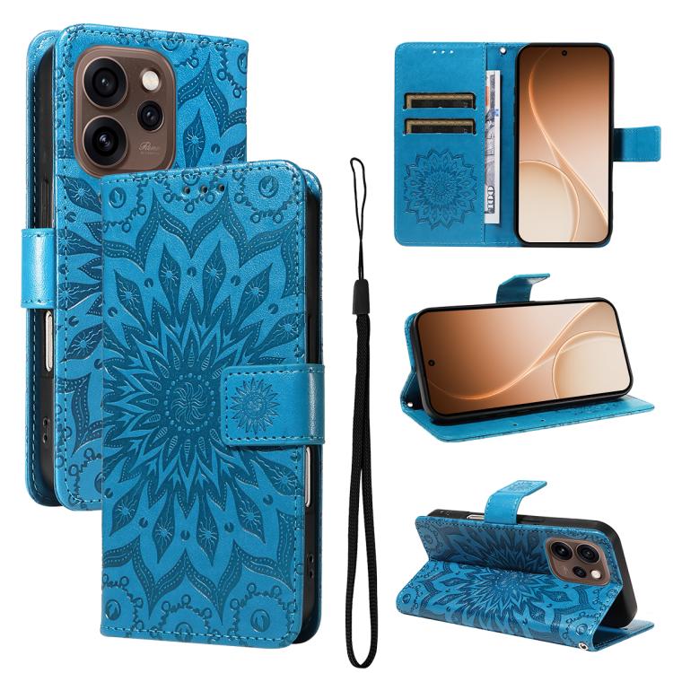 Embossed Sunflower Pattern Flip Leather Phone Case, For OPPO Find X9 Ultra 5G, For OPPO A6X 5G / A6 5G, For OPPO Reno15 Pro 5G Global, For OPPO Reno15 5G Global, For OPPO Find X9, For OPPO A6 Pro 4G / 5G Global, For OPPO Find X9 Pro                    ...
