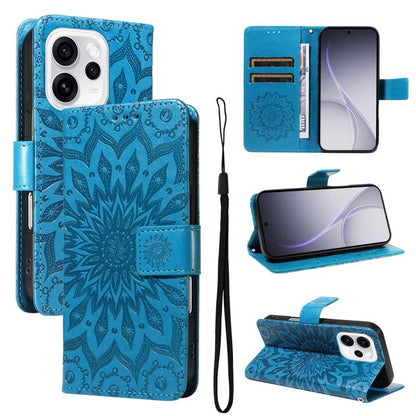Embossed Sunflower Pattern Flip Leather Phone Case, For OPPO Find X9 Ultra 5G, For OPPO A6X 5G / A6 5G, For OPPO Reno15 Pro 5G Global, For OPPO Reno15 5G Global, For OPPO Find X9, For OPPO A6 Pro 4G / 5G Global, For OPPO Find X9 Pro                    ...