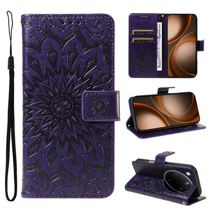 Embossed Sunflower Pattern Flip Leather Phone Case, For OPPO Find X9 Ultra 5G, For OPPO A6X 5G / A6 5G, For OPPO Reno15 Pro 5G Global, For OPPO Reno15 5G Global, For OPPO Find X9, For OPPO A6 Pro 4G / 5G Global, For OPPO Find X9 Pro                    ...