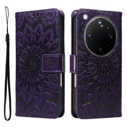 Embossed Sunflower Pattern Flip Leather Phone Case, For OPPO Find X9 Ultra 5G, For OPPO A6X 5G / A6 5G, For OPPO Reno15 Pro 5G Global, For OPPO Reno15 5G Global, For OPPO Find X9, For OPPO A6 Pro 4G / 5G Global, For OPPO Find X9 Pro                    ...