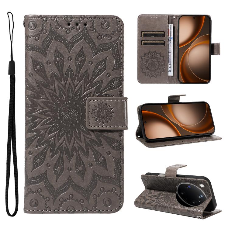 Embossed Sunflower Pattern Flip Leather Phone Case, For OPPO Find X9 Ultra 5G, For OPPO A6X 5G / A6 5G, For OPPO Reno15 Pro 5G Global, For OPPO Reno15 5G Global, For OPPO Find X9, For OPPO A6 Pro 4G / 5G Global, For OPPO Find X9 Pro                    ...