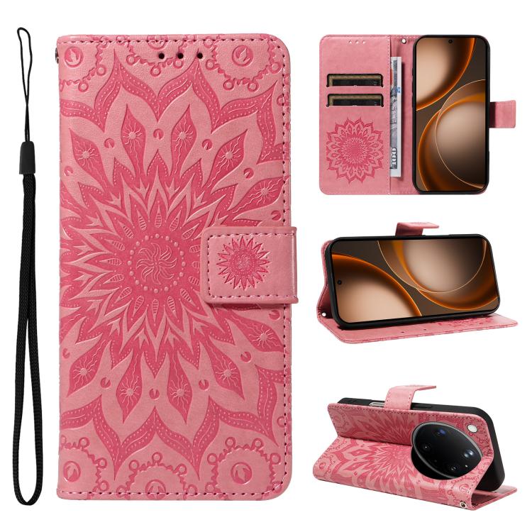 Embossed Sunflower Pattern Flip Leather Phone Case, For OPPO Find X9 Ultra 5G, For OPPO A6X 5G / A6 5G, For OPPO Reno15 Pro 5G Global, For OPPO Reno15 5G Global, For OPPO Find X9, For OPPO A6 Pro 4G / 5G Global, For OPPO Find X9 Pro                    ...
